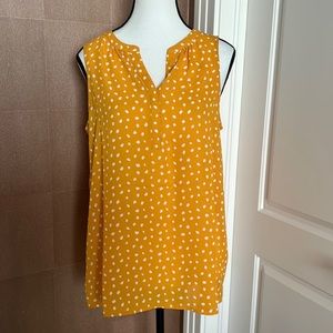 41 Hawthorn Yellow Polka Dot Blouse
